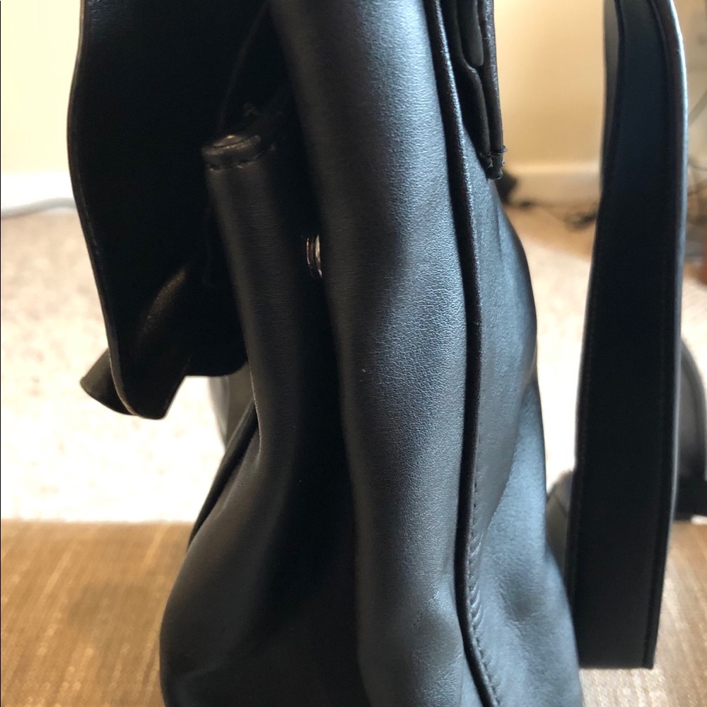 Nine West Black Ruffle Backpack - Picture 3 of 5